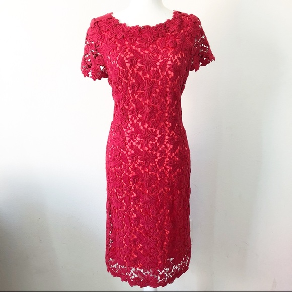 Elie Tahari Dresses & Skirts - Elie Tahari Crochet Sheath Dress, Sz. 14